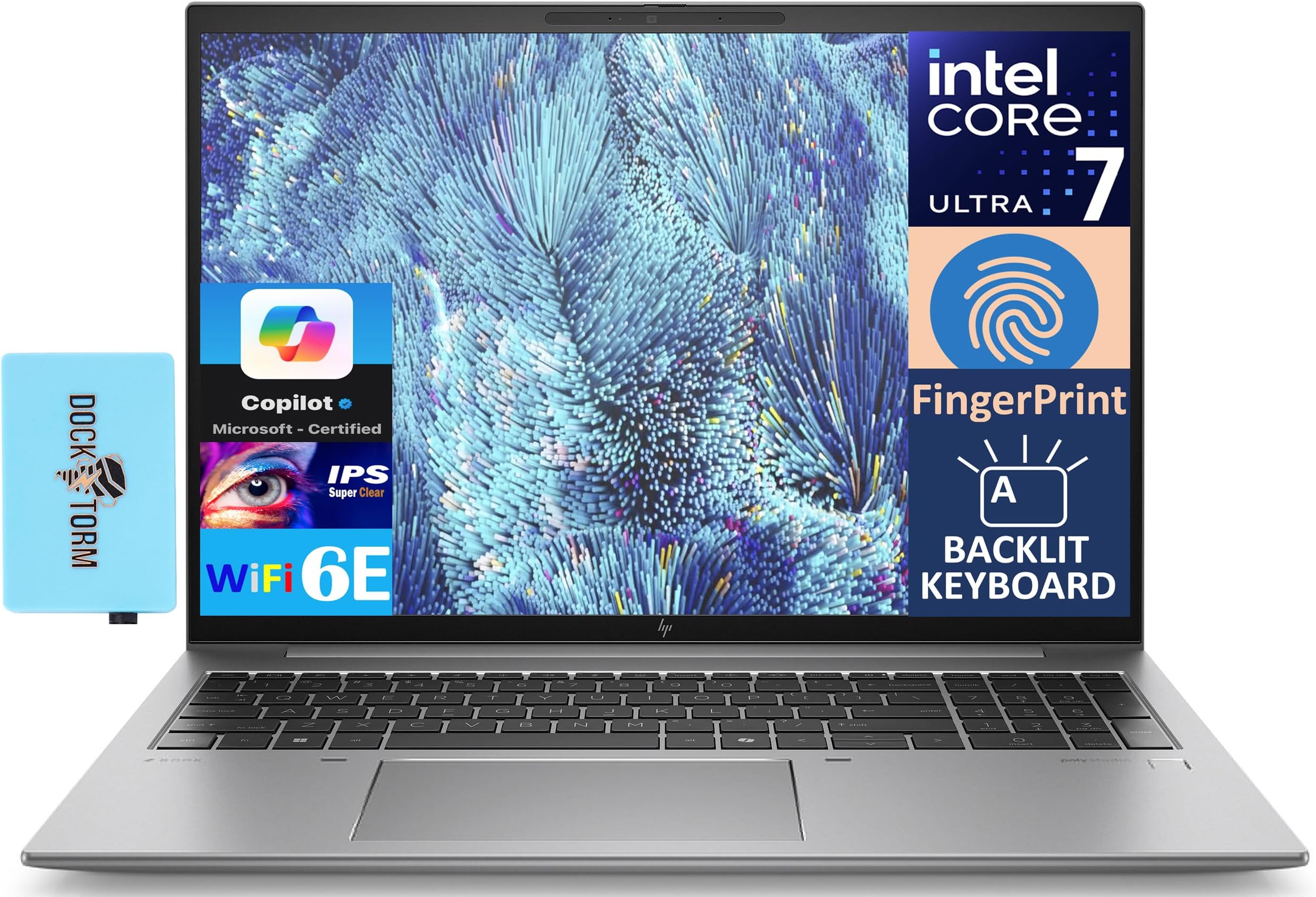 HP ZBook Firefly 16 G11 AI Business Laptop 16.0" IPS FHD+ Display (Intel Core Ultra 7 155U, 64GB DDR5, 2TB SSD, Copilot, Backlit KB, Fingerprint, 2 Thunderbolt 4, Win11Pro) w/Dockztorm Hub