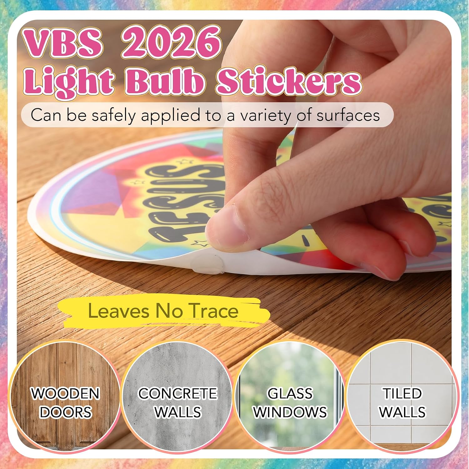 16 Pcs VBS 2026 Light Bulb Cutouts Illumination Station Decorations
