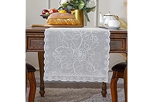 A touch of Rustic Beauty: Macrame Table Runner for Outdoor Fireplace Delights