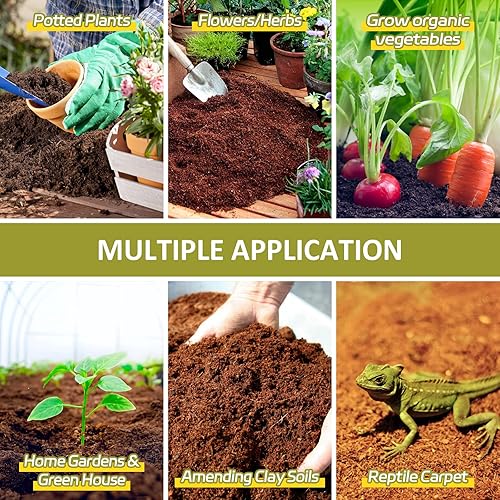 Miniatura 13 de Legigo Paquete de 10 ladrillos de coco orgánico de fibra de coco - 100% natural comprimido ladrillo de coco sustrato de fibra de coco con bajo