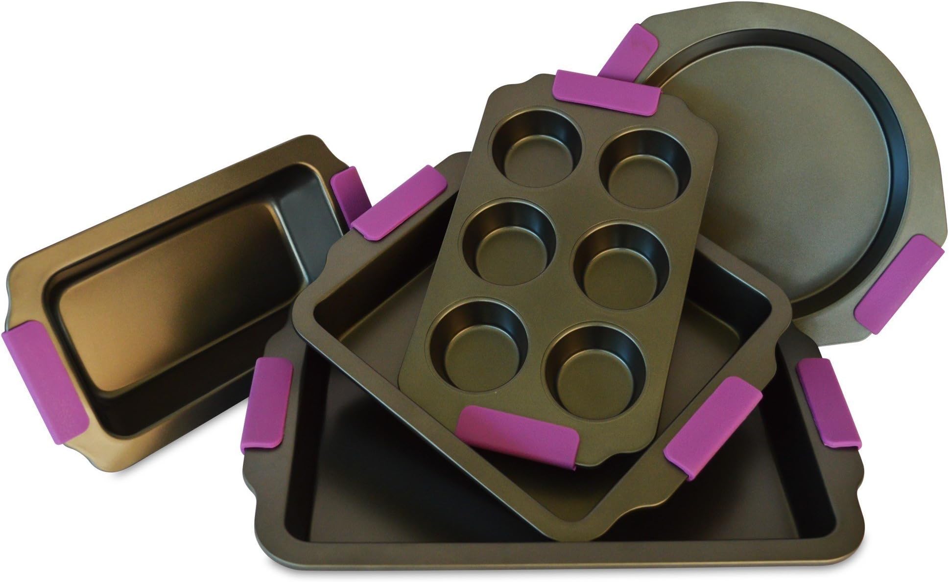 Premier Bakestore Select Range 5 piece Nonstick Bakeware Set- Premium Quality, Ultra Non Stick, Heavy Guage Materials.