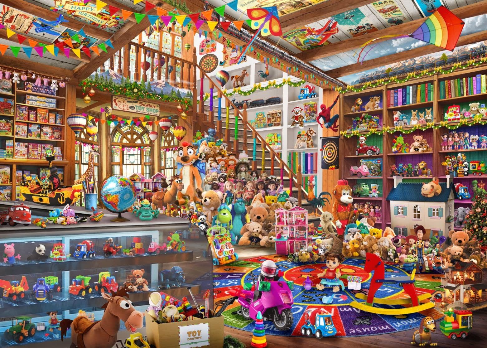 Brain Tree - Toy Shopping - Pearl Series - 1000 Piece Puzzles for for Adults and Kids 12+ Unique Puzzles for Adults and Kids 1000 Pieces and Droplet Technology for Anti Glare & Soft Touch
