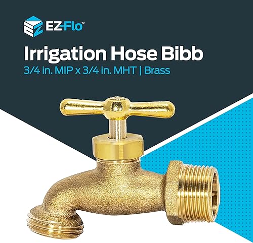 Miniatura 2 de Eastman Manguera de riego, conexión MIP de 34 pulgadas x conexión MHT de 34 pulgadas, accesorio de plomería de latón, 20183 (paquete de 2)