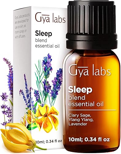 Gya Labs Mezcla de aceites esenciales para dormir, 100% puro y natural, aceite para dormir para difusor y aromaterapia, calmante, hora de dormir y