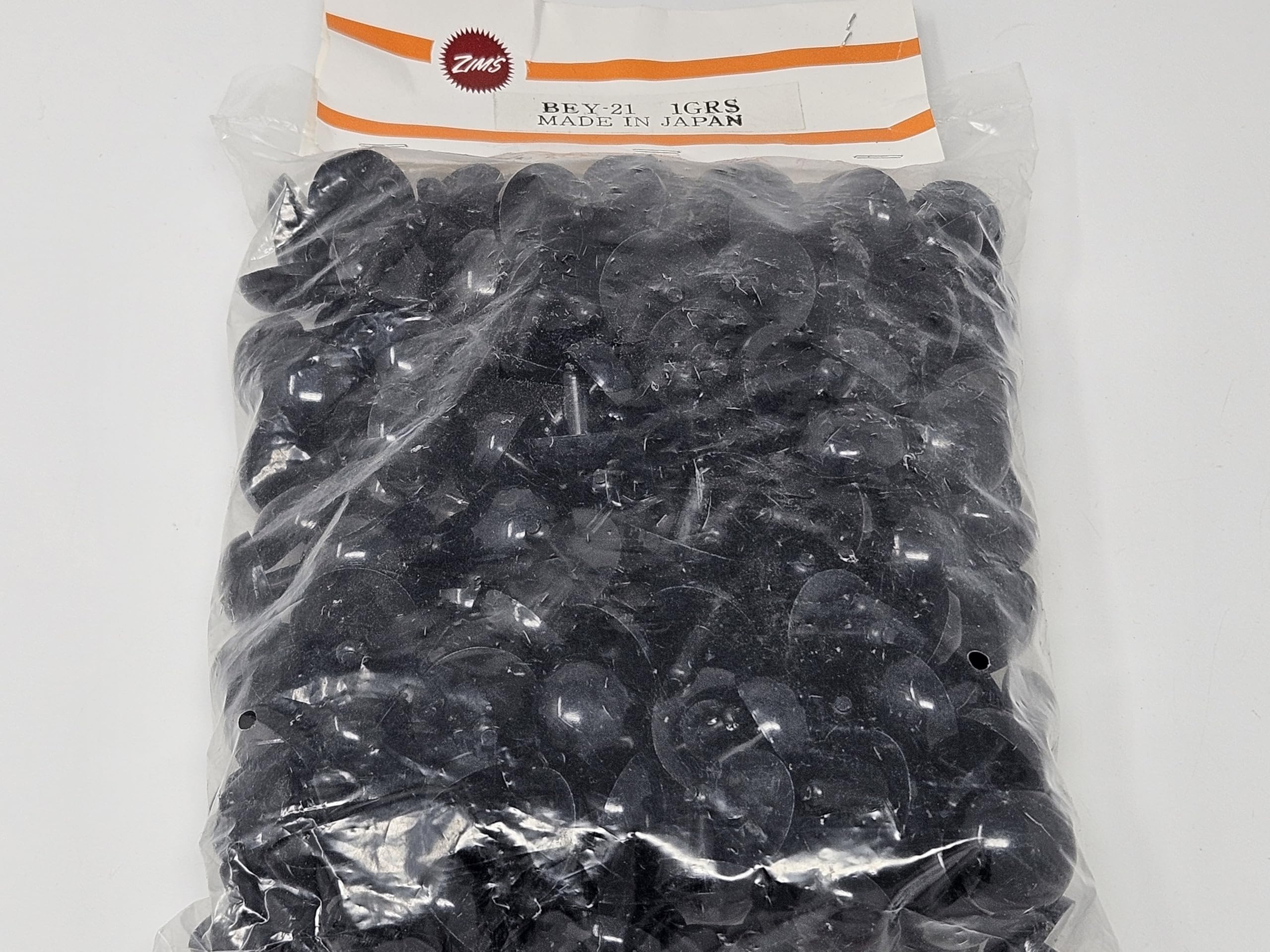 21mm Round Black Domed Plastic Safety Eyes for Craft Amigurumi Dolls or Puppets (Bulk Pack of 144)