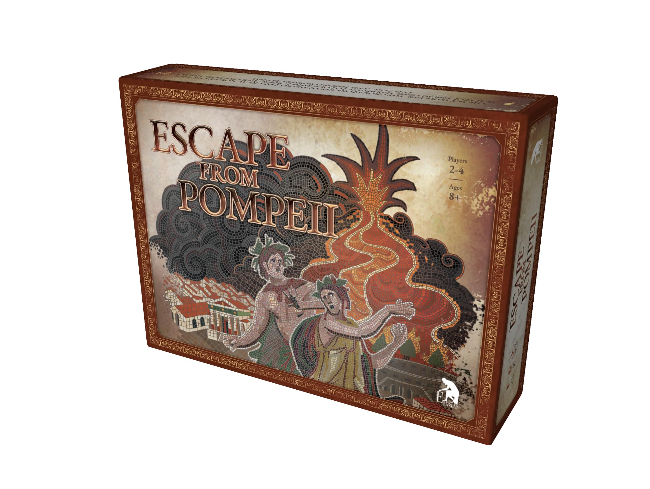 Escape From Pompeii Board Game | Historical Board Game by Exekias Games | Ages 8+ | 2-4 players | 30-45 minutes | Fun for Kids, Adults, and Families