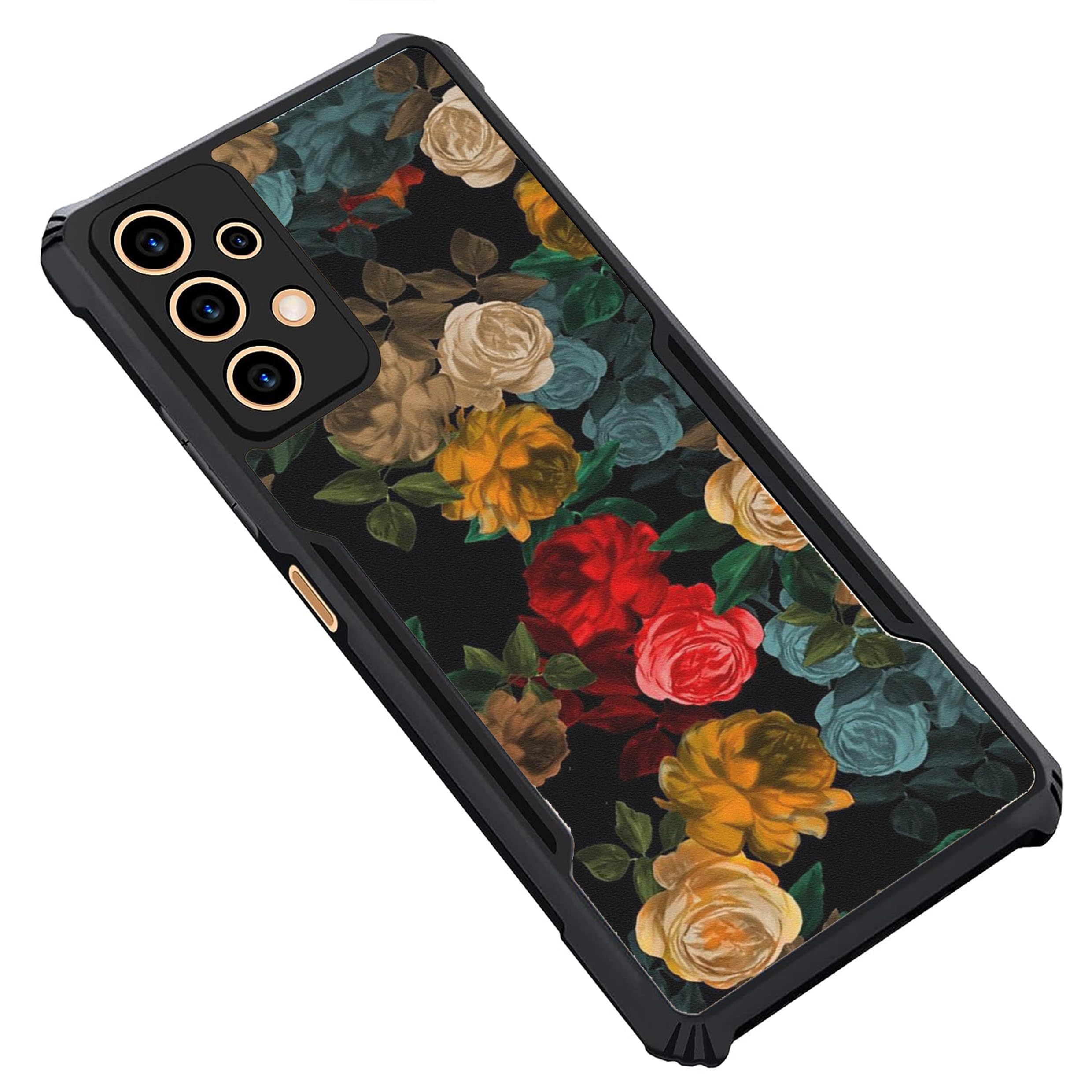 COBERTA Slim Shockproof 360 Degree Protection Design Back Cover Case for Samsung Galaxy A32 5G | (Beautiful Black Floral) (B0CN5FQR28) Amazon Price History, Amazon Price Tracker