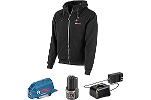 BOSCH m12 Heated Hoodie Kit, Medium: Essential Year-Round Warmth for Every Jobsite