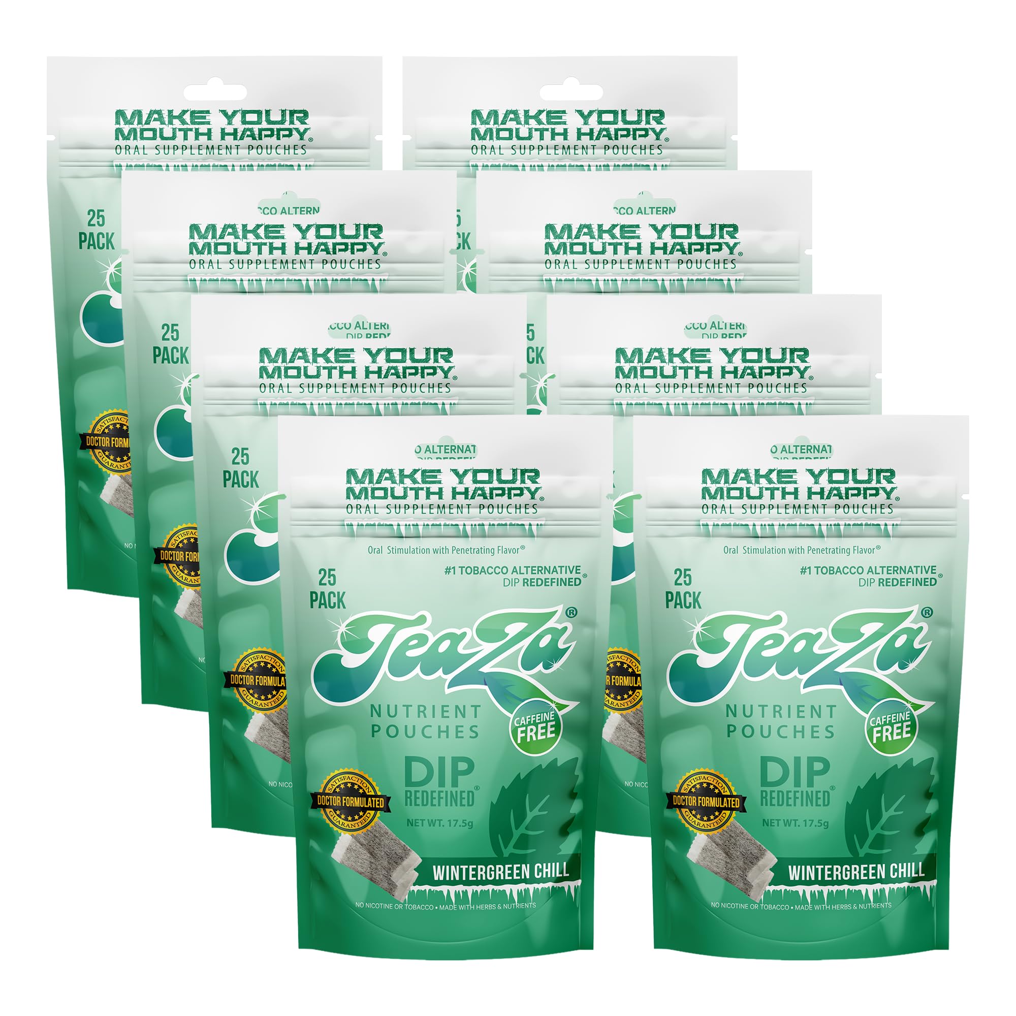 Amazon.com: TeaZa Herbal Energy Pouches Tobacco Free Dip Nicotine