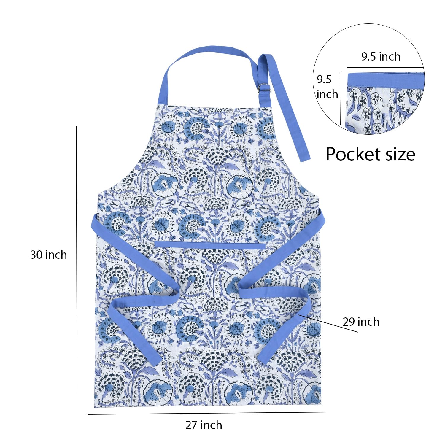 CPC COTTON PRINT CLUB Delantal de cocina unisex de ágata (paquete de 1)