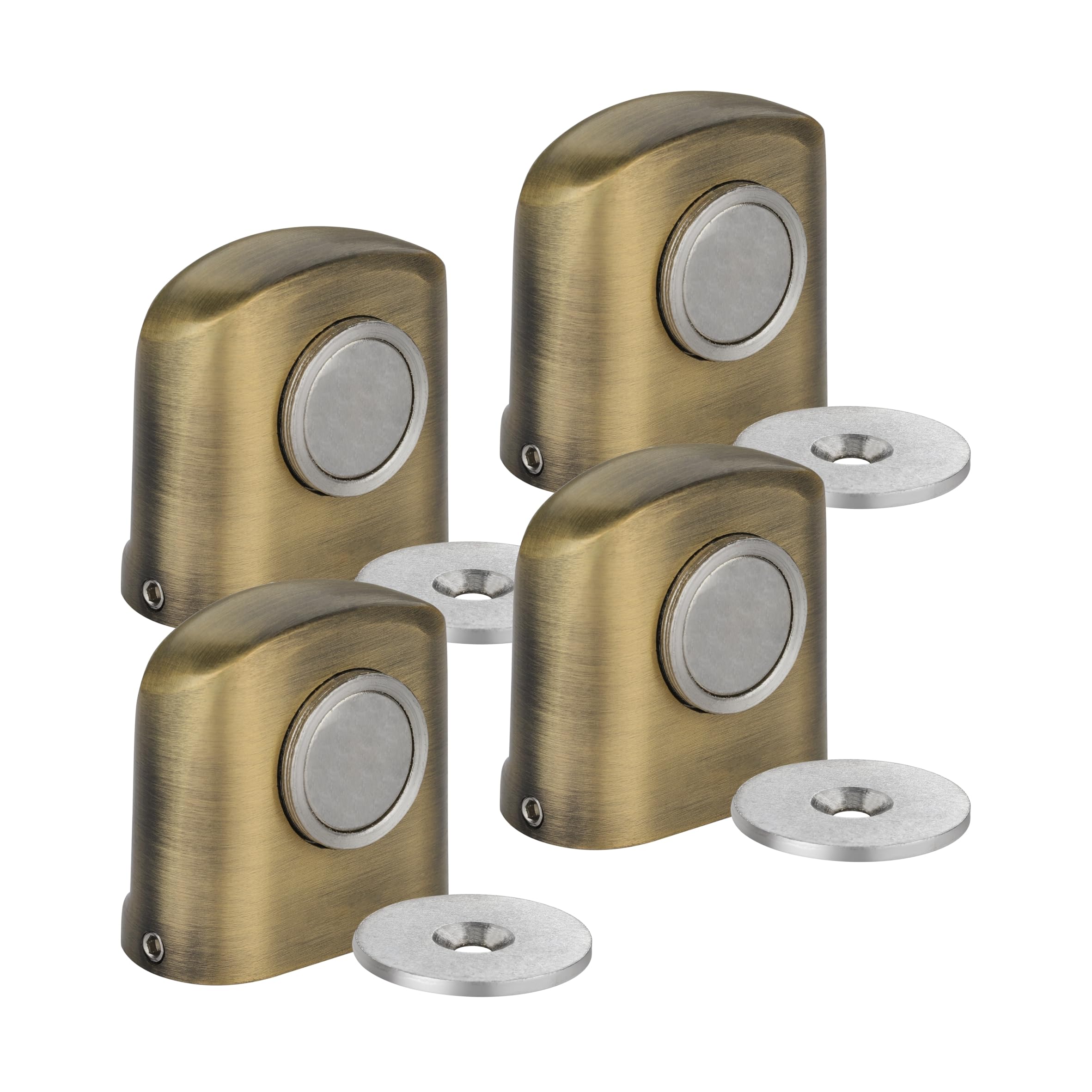 LAPO Antique Finish Magnetic Door Stopper | Floor Mounted Magnet Stopper Holder for Home, Office & Hotel | Secure and Stylish Door Stopper - Pack of 4 (Model LM-01)-image-13