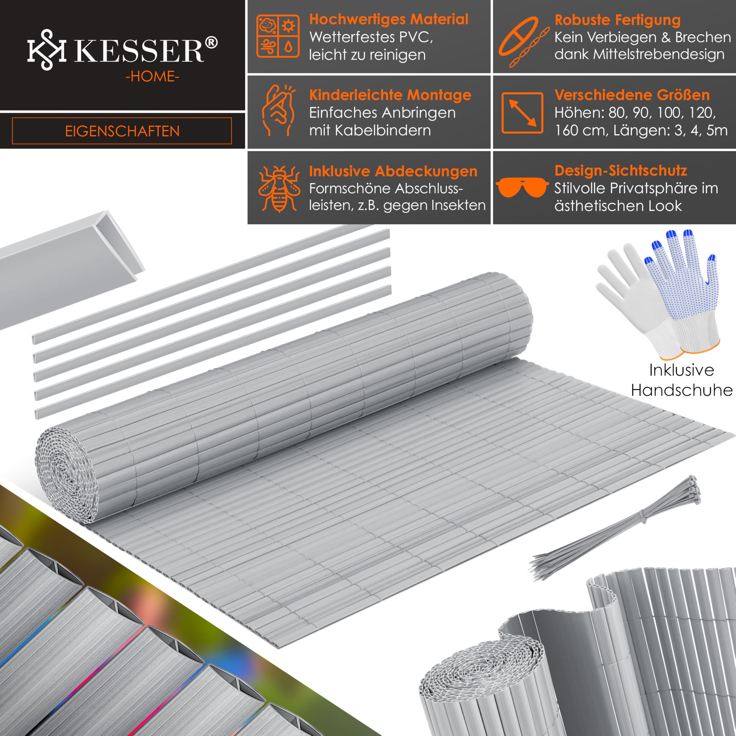 Rete Ombreggiante 90% 1.5x25mt - Telo Frangivento Per Balcone, Giardino E Privacy - Foto 3