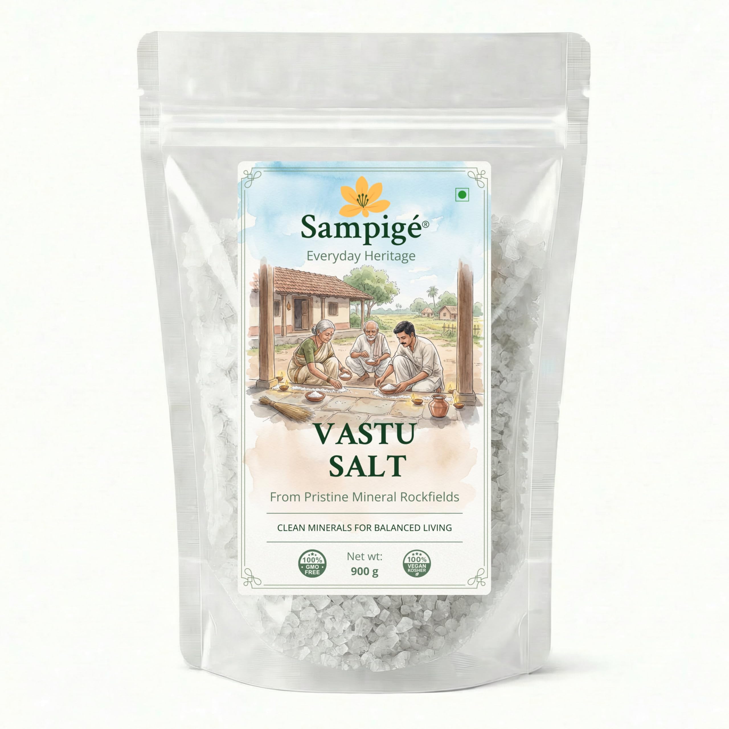 Vastu Salt (900 g) | Vastu sea salt and Removal of Negative Energy | Non edible salt