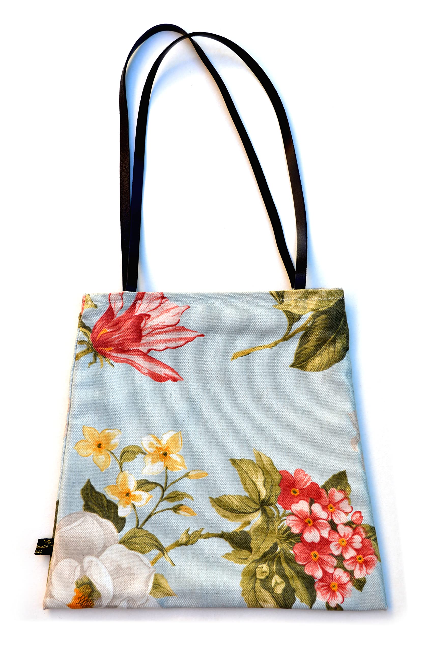 Bolso de hombro con cremallera para mujer. Bolso de tela.