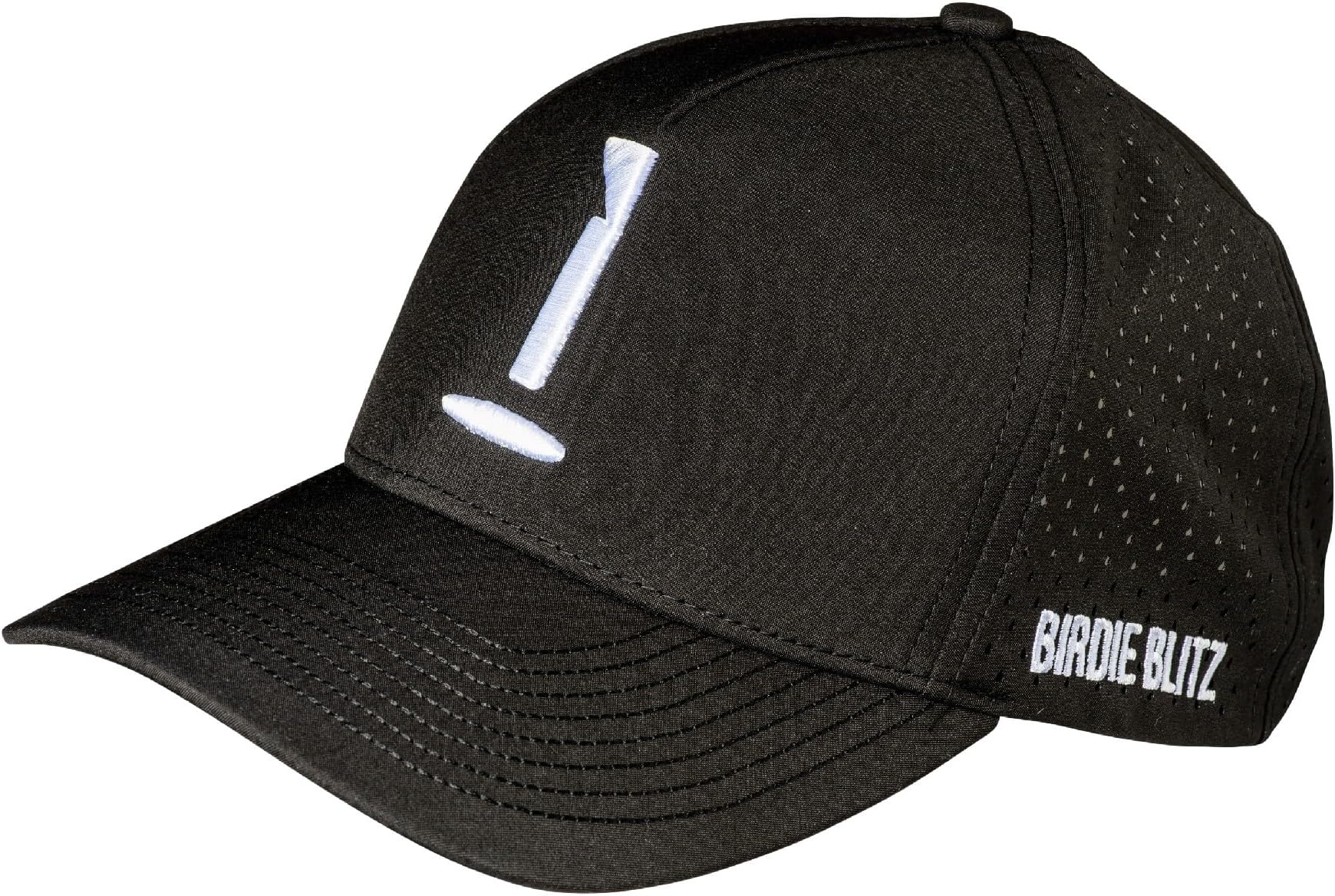 INZOGolf Birdie Blitz Flagstick Logo Golf Cap Hat with Laser Perforated Side & Rear Breathable Mesh Panels
