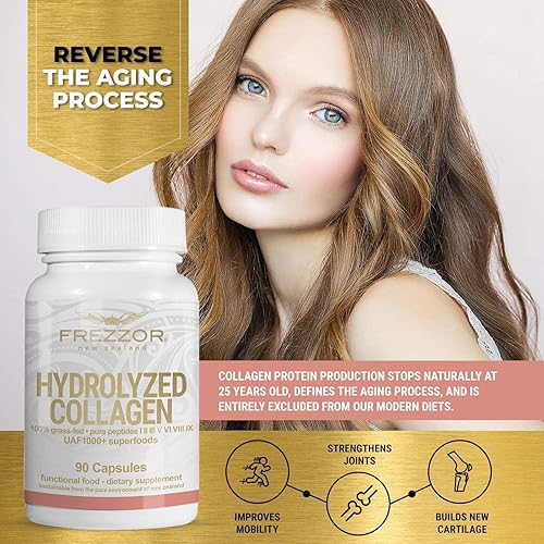 Miniatura 3 de FREZZOR Paquete combinado de sal marina escamosa rica en minerales con colágeno hidrolizado FREZZOR fabricado en Nueva Zelanda, copos Kosher,