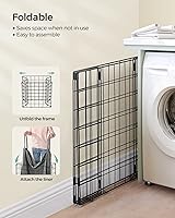 Vista 9 de SONGMICS 29 Gal. (110L) Laundry Basket, Laundry Hamper, Collapsible Clothes Hamper, Removable and Washable Liner, Metal Wire Frame, for Bedroom