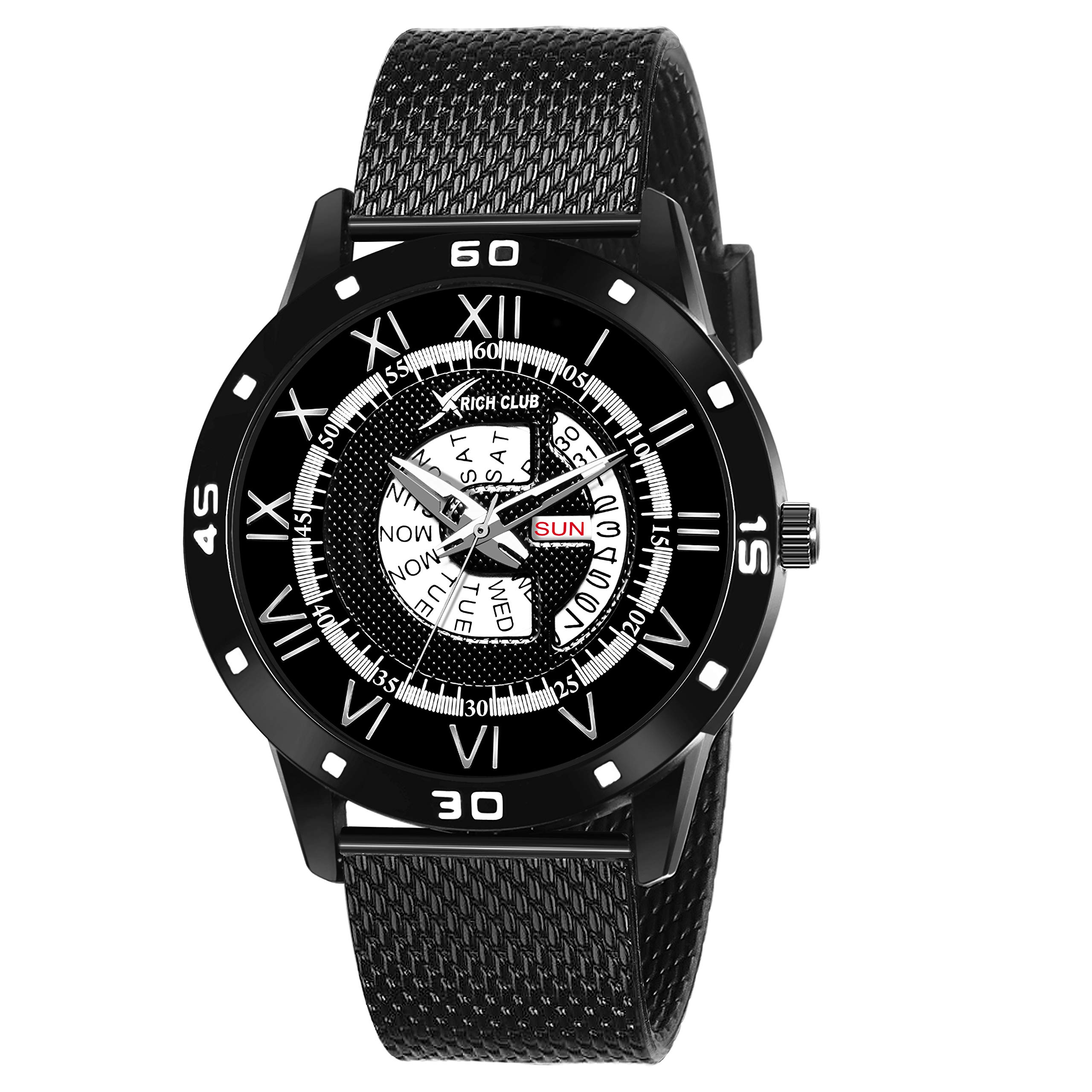 Rich Club RC-5106 Black Casual Analog Mens Watch (B08BXN79YQ) Amazon Price History, Amazon Price Tracker