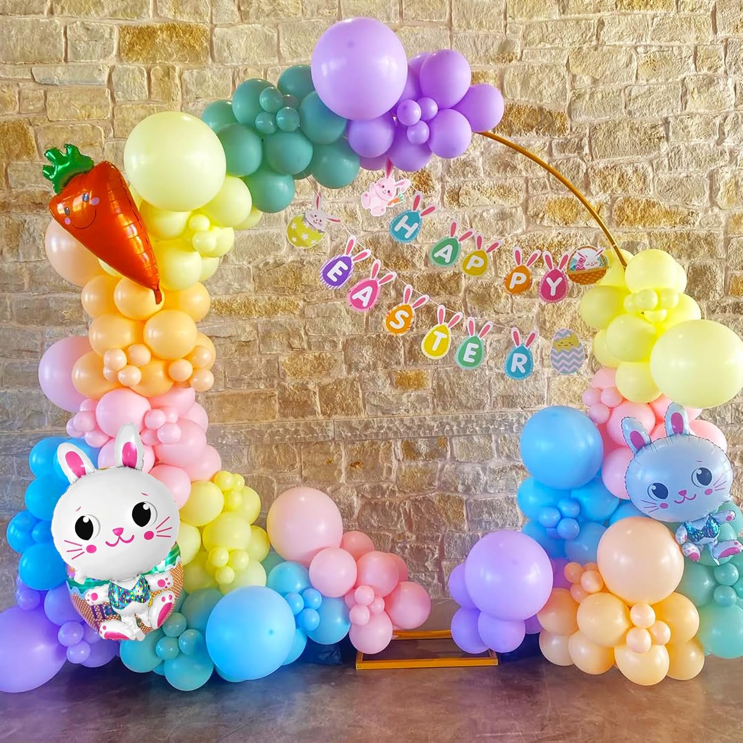 Easter-Balloons Bunny-Balloon 6PCS Large Easter Rabbit Balloons Party Supply Spring Baby Showers Birthday Decoration Indoor Outdoor Holiday Decor