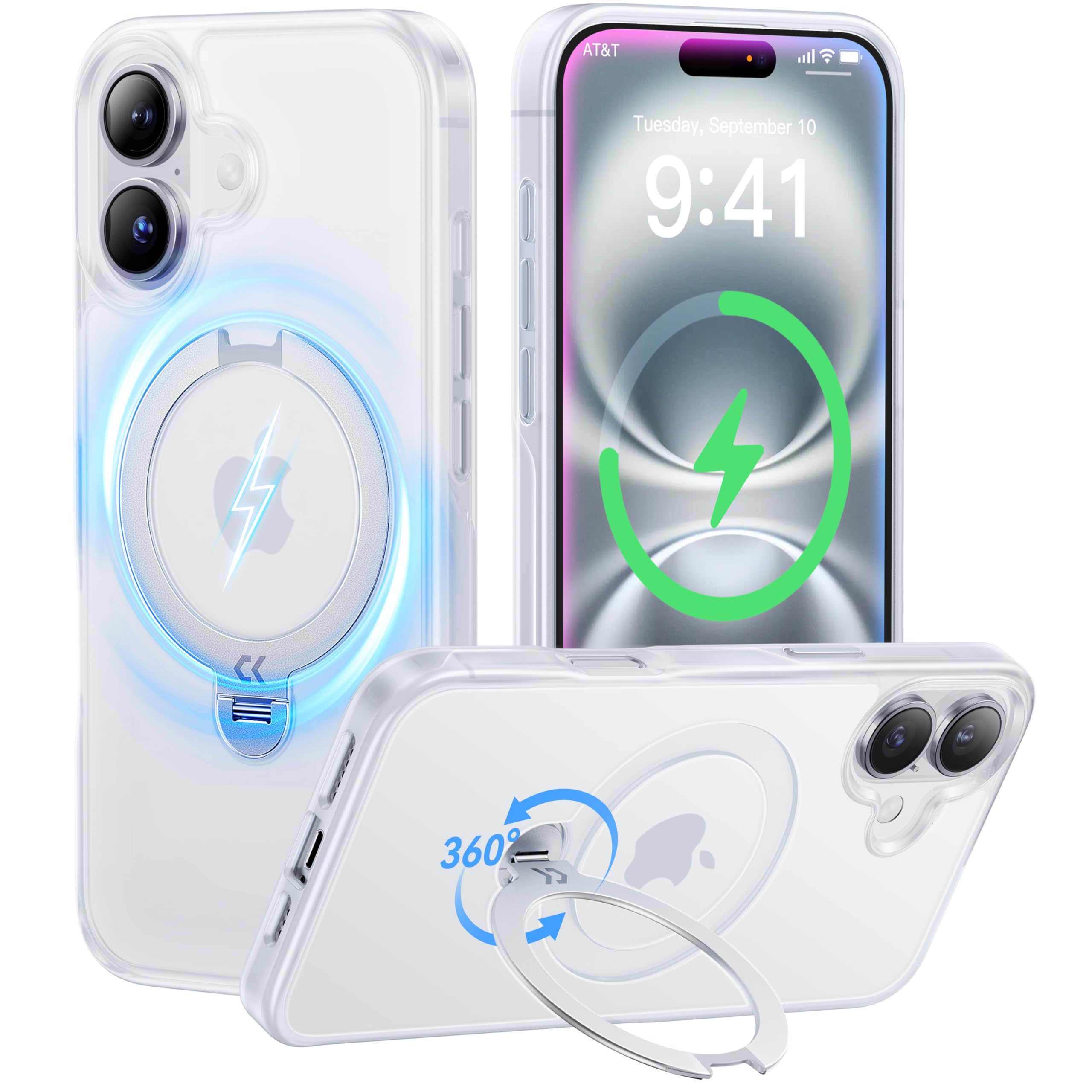 Amazon.co.jp: 【2025最高傑作&定点360度回転】CASEKOO iPhone 16 用