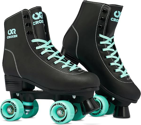 Croxer Lea - Patines de Ruedas, Color Verde y Rosa - 1