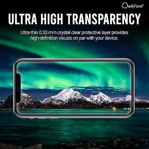 Miniatura 5 de Paquete de 3 protectores de pantalla de vidrio templado para iPhone 14 Plus, iPhone 13 Pro Max, protector irrompible de 6.7 pulgadas, claridad 100%,