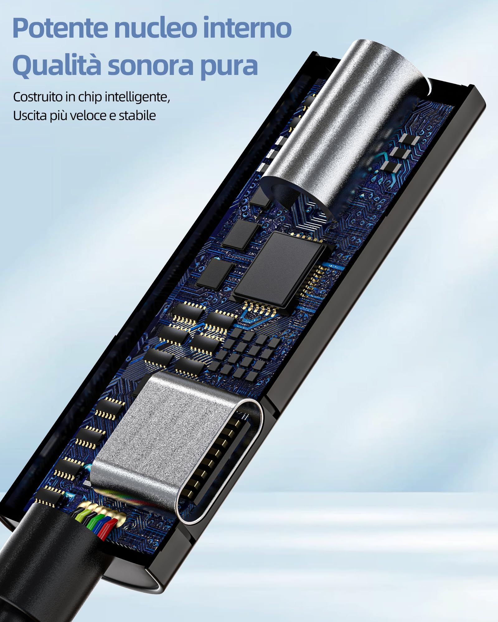 Adattatore Jack USB C(2 in 1) 3,5 mm Auricolare Cavo a per Apple iPhone