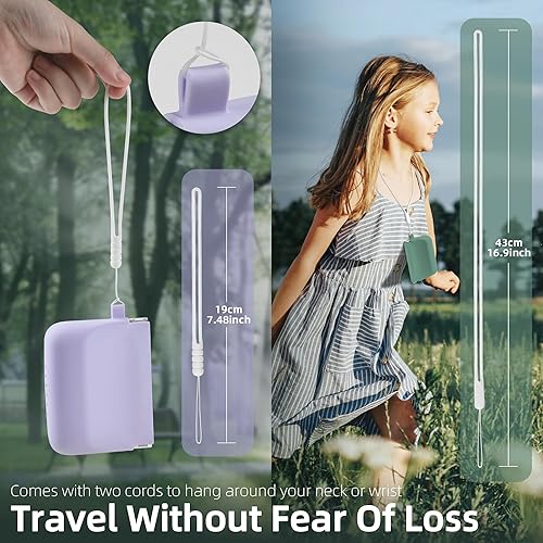 Vista 12 de Nearockle Paquete de 2 fundas de silicona con cordón, funda suave para dentaduras postizas con orificios de ventilación compatibles con Invisalign