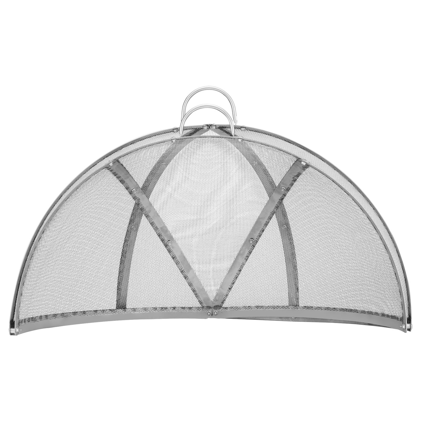 VEVOR Parachispas para Brasero 1016mm Alambrera de Brasero de Acero Inoxidable Rejilla de Protección contra Chispas de Fuego Protector de Chispas de Apertura Fácil con Accesorios para Hogueras, Jardín