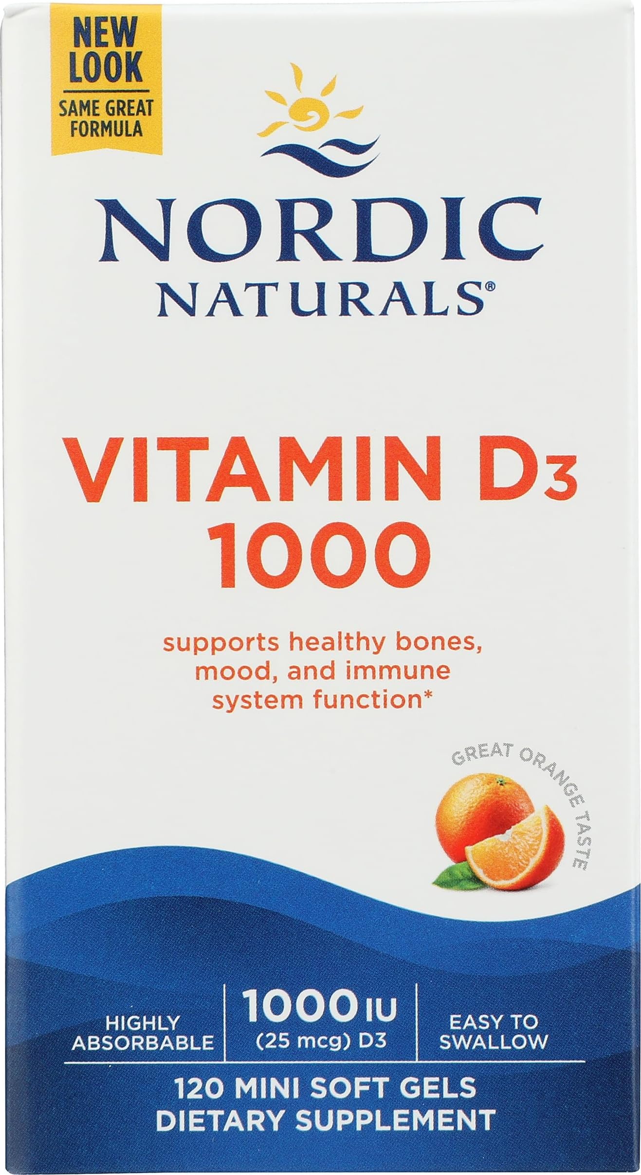 Nordic Naturals, Vitamin D3 1000 IU, 120 Count