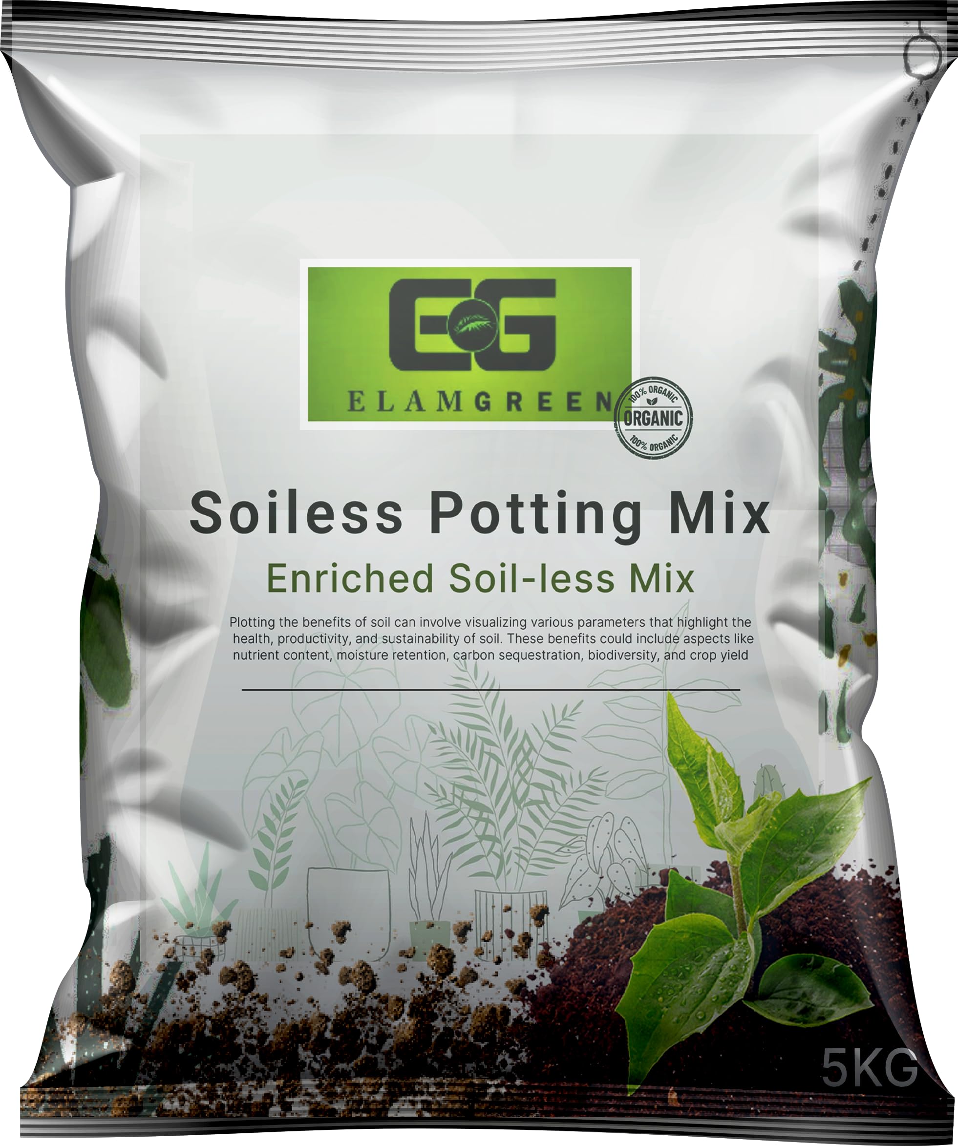 Elamgreen Organic Coco Perlite Soil-Less Potting for Plants (5 kg) (B079559QFL) Amazon Price History, Amazon Price Tracker