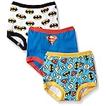 DC Comics Toddler Potty Training Pants with Superman, Batman & Wonder Woman With Success Chart & Stickers