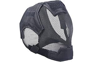 Airsoft Tactical Full Face Mesh Fencing Mask with Enhanced Ear Protection- Trimex