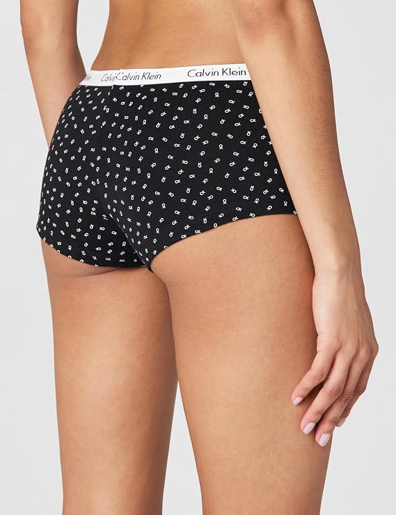 Calvin Klein Carousel Logo Cotton Stretch Boyshort Panties, 3 Pack