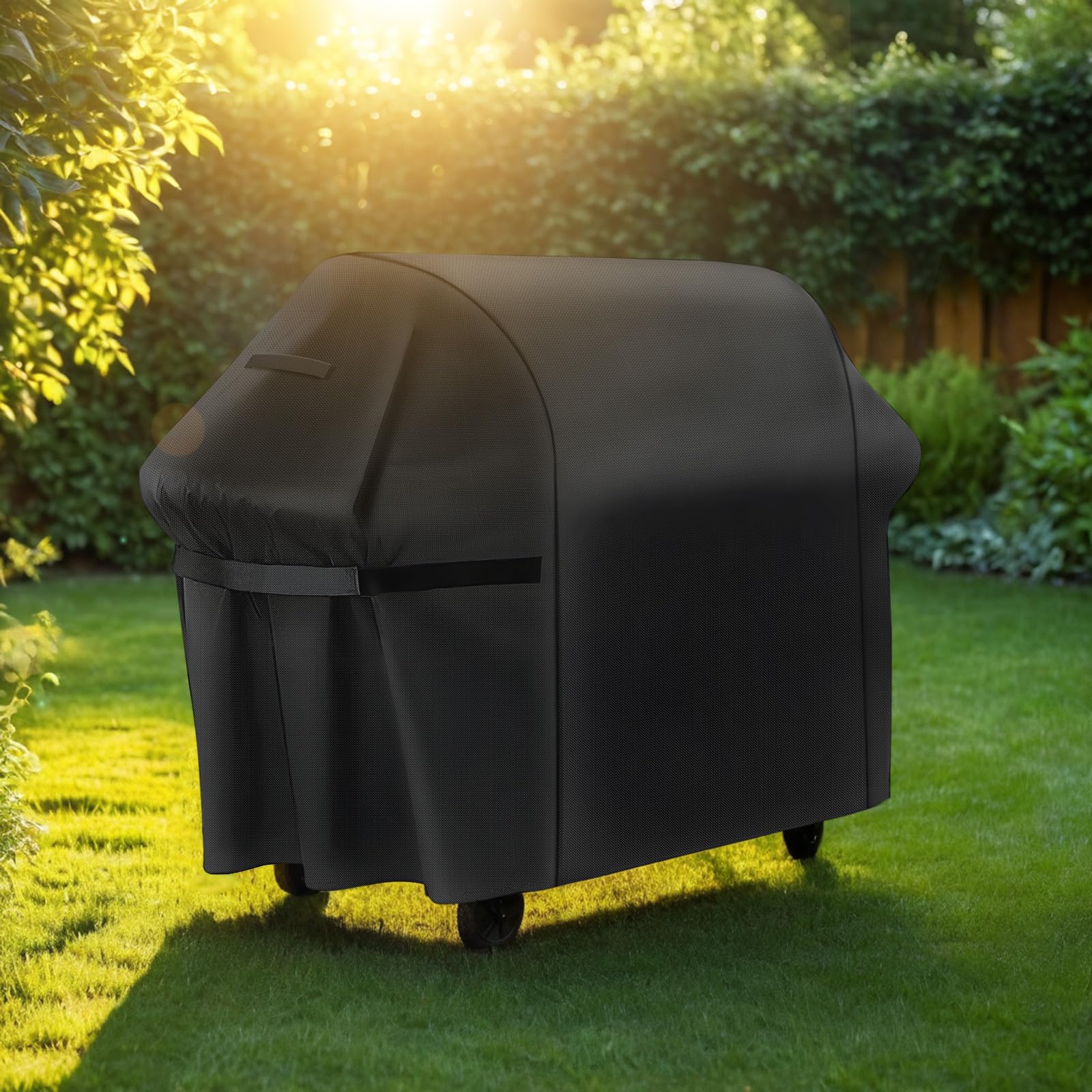 LBTING Funda para parrilla, 190,5 cm, resistente de calidad 300D, Oxford, impermeable, resistente al viento, resistente a los rayos UV, barbacoa, barbacoa, parrilla exterior, se adapta a la mayoría de