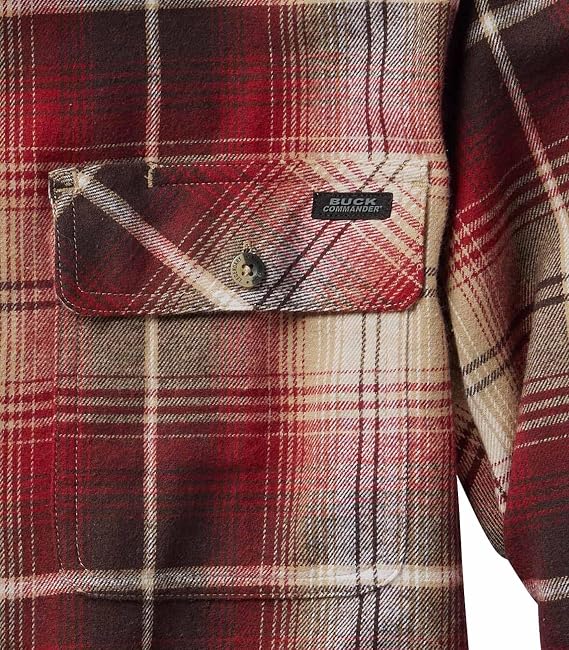 Legendary Whitetails Men's Long Sleeve Plaid Flannel 100% Cotton Shirt