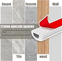 Vista 5 de Cubierta de Pared para Cables, 118 Pulgadas Cubiertas de Cables Autoadhesivas para Cables en la Pared, Ocultador de Cable de Extensión para Piso, TV