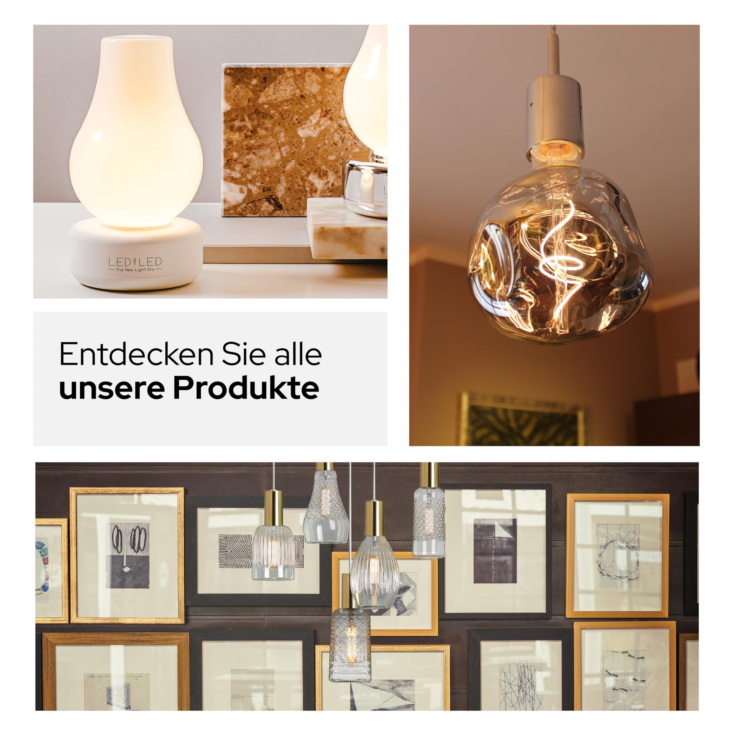 Smart Goccia Color Click Glühbirne 8W, E27, transparentes Glas, variable Farbe 2100-4000-6000K, gerader LED-Glühfaden, 960 Lumen, 10er-Pack