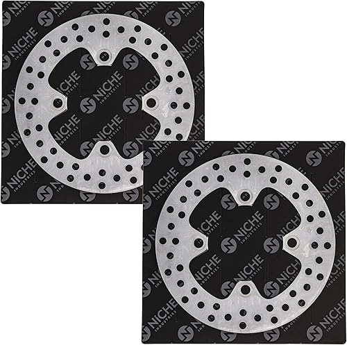 NICHE Juego de rotores de freno delantero para Kawasaki Brute Force 750 Prairie 650 360 Suzuki Twin Peaks 700 41080-0585