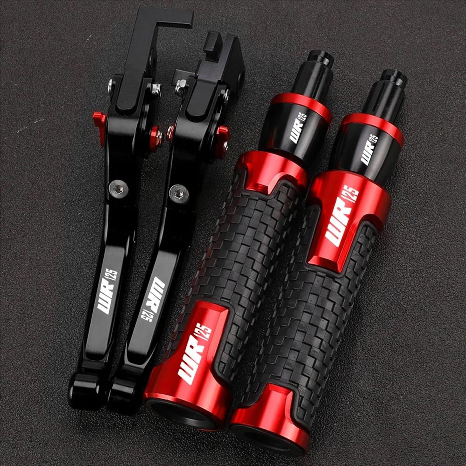 Vqldpx Color 1 Handlebar Levers Motorcycle Brake Clutch Lever Handlebar Grips For Wr125 Wr125x Wr125r 2012-2016 With Handle Bar End Extension Kit Motorbike Clutch Grips Brake Lever