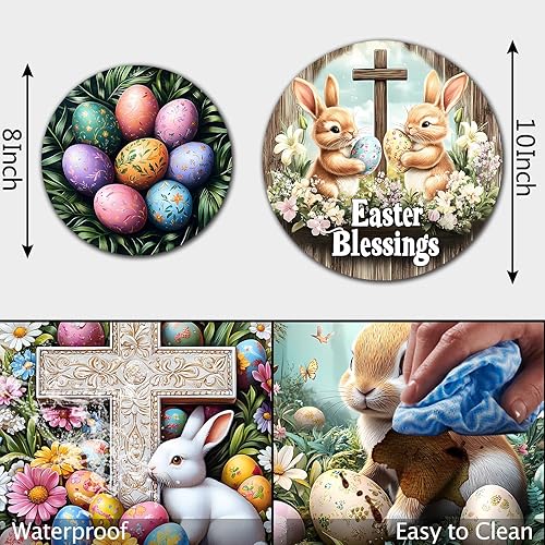 Miniatura 108 de Tucocoo Juego de 4 fundas redondas rojas para quemadores de estufa eléctrica, 8 y 10 pulgadas, cubiertas para quemadores de estufa de gas, cubierta