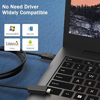 Ankky 4K DisplayPort to HDMI Cable Adapter 6FT, High Speed (1440P 60Hz, 1080P 120Hz) Uni-Directional DP to HDMI Cord Compatible for Dell, HP, Insignia, Samsung and Other Brand