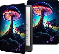 Vista 14 de Funda para Kindle básico de 6 pulgadas (11.ª generación), múltiples ángulos, piel sintética, delgada, con función de encendido y apagado automático
