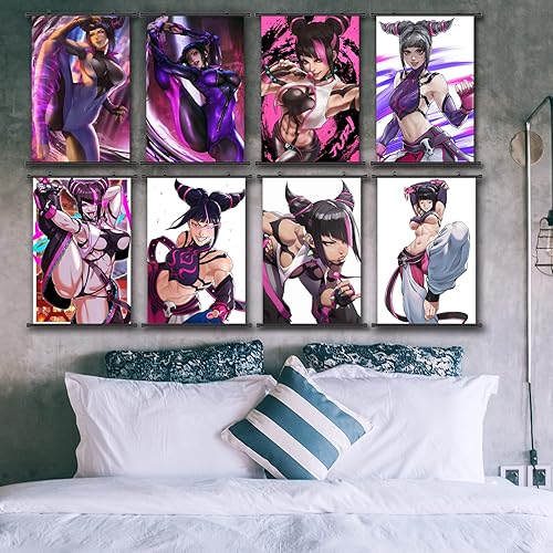 Miniatura 2 de Póster de anime para Han Juri, impresiones de tela artísticas de alta calidad con temática de anime japonés para colgar en la pared, decoración