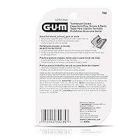 Vista 2 de GUM -152RF Fundas para cepillos de dientes para viajes, hogar o campamento, 4 fundas