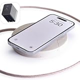 Einova Classic Stone - Marble Wireless Charger Wireless Charging Pad &vert; 30W Adapter &plus; Integrated 6 ft USB-C Cable - Cream Marble