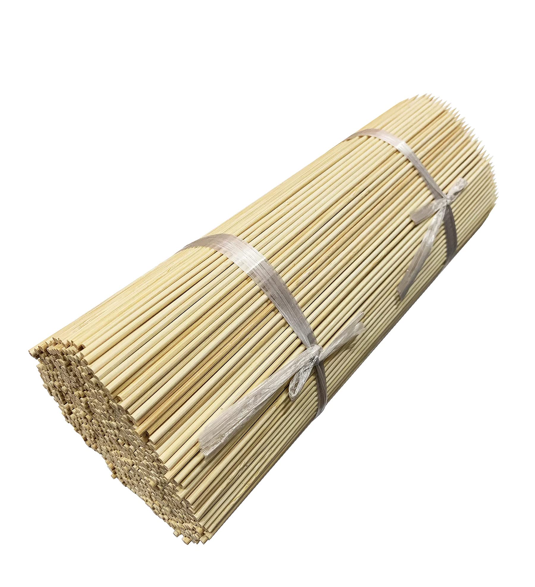 Lot de 1000 longs bâtons de bambou (3 mm x 50 cm, pointus d'un côté)