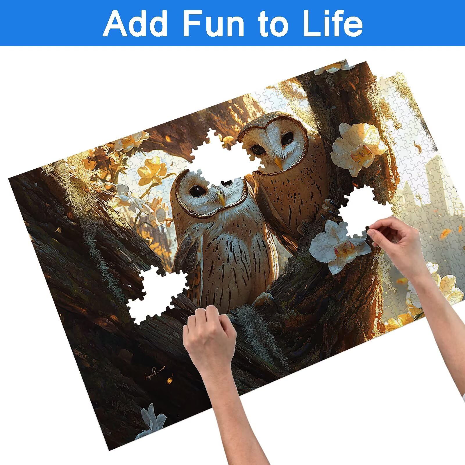 Puzzle 6000 Pezzi Gufo, Puzzle Animale 6000 Pezzi Arte per Adulti e Bambini, Misura: 179.5x105.5 cm, Puzzles Legno per Adulti con Squisita Scatola di Imballaggio, Idea Regalo Donna, Regalo Uomo, -7235