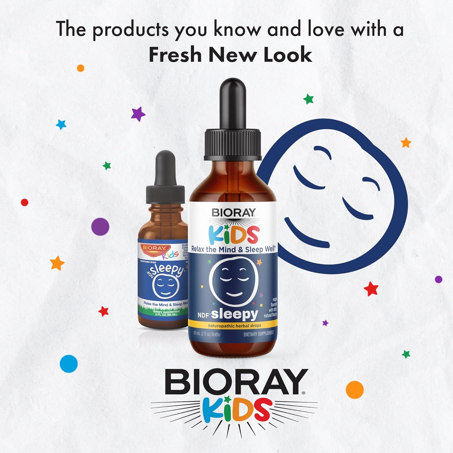 BIORAY Kids NDF Sleepy, Maple - 2 fl oz - Relax the Mind & Rest Through the Night - Non-GMO, Vegan, Gluten Free - 1-2 Month Supply