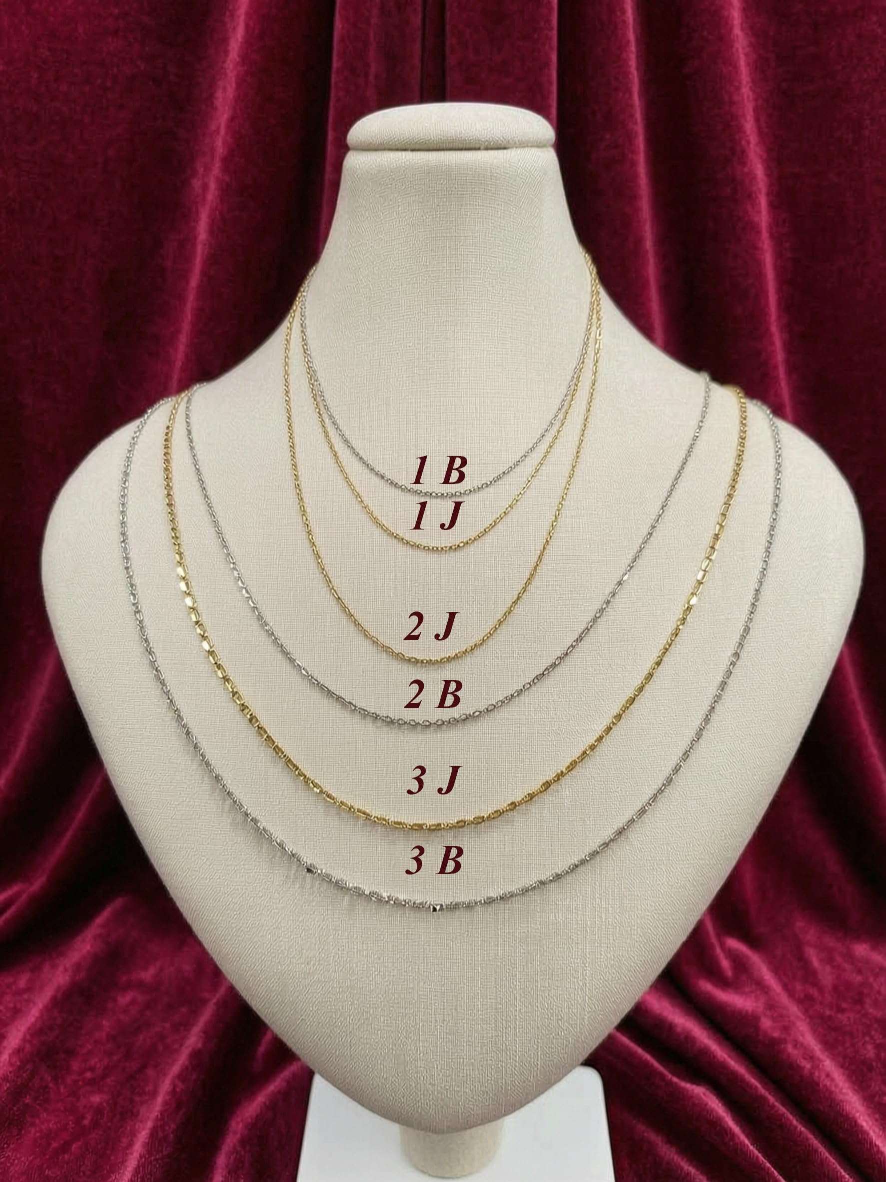 Cadena 1J - Oro de 18 quilates - 1.170 gr - Cadena fina 40 cm - Valor refugio - Idea regalo - Sello 750 - Certificado de autenticidad - Salia Gold Paris